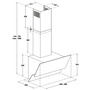 Витяжка настінна BOSCH DWK66AJ60T Зображення