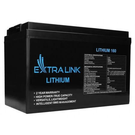 Акумуляторна батарея EXTRALINK LiFePO4 160AH 12.8V BMS EX.30462 Зображення