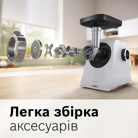 М'ясорубка Bosch MultiPower MFWS420W Зображення