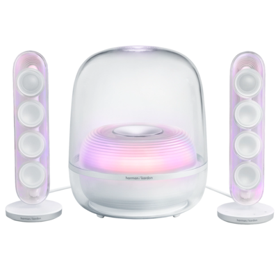 Акустична система Harman Kardon SoundSticks 5 Wi-Fi - White (HKSOUNDSTK5WFWEP) Изображение