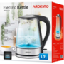 Електрочайник ARDESTO 1.7л, Otter, скло, чорний Изображение