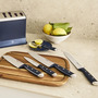 Набір ножів Tefal Ever Sharp Pro з блоком самозаточування 6 предметів (K297S644) Зображення