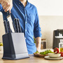 Набір ножів Tefal Ever Sharp Pro з блоком самозаточування 6 предметів (K297S644) Зображення