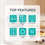Духова шафа Gorenje електрична компактна, 50л, A+, дисплей, Wi-Fi, ф-ція мікрохвиль, чорний Зображення