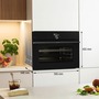 Духова шафа Gorenje електрична компактна, 50л, A+, дисплей, Wi-Fi, ф-ція мікрохвиль, чорний Зображення
