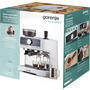 Кавоварка Gorenje ріжкова 2.5л, кавомолка 0,25л, капучинатор, кнопочне керування, білий Изображение