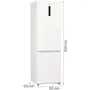 Холодильник з нижн. мороз. камерою Gorenje, 203х66х60см, 2 двері, 283(130)л, А+, Total NF, Зона св-ті, Інвертор, Зовн. Дисп, Wi-Fi, білий Зображення