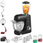 Кухонна машина Tefal Bake Partner + 1100Вт, чаша-метал, корпус-пластик, насадок-9, чорний Зображення