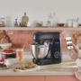 Кухонна машина Tefal Bake Partner + 1100Вт, чаша-метал, корпус-пластик, насадок-9, чорний Зображення