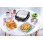 Мультимейкер Tefal Snack Time 3in1 700Вт, тефлон, 2 пластини, корпус-метал, чорно-сірий Зображення