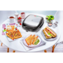 Мультимейкер Tefal Snack Time 3in1 700Вт, тефлон, 2 пластини, корпус-метал, чорно-сірий Зображення