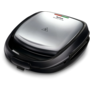 Мультимейкер Tefal Snack Time 3in1 700Вт, тефлон, 2 пластини, корпус-метал, чорно-сірий Зображення