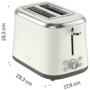 Тостер Tefal Collection 850Вт, розморожування, пластик, бежевий Зображення