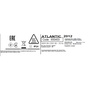 Електрична рушникосушарка Atlantic 2012 хромована пряма 300 Вт (920*500*100) (85 з кріпленням) Зображення