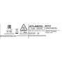 Електрична рушникосушарка Atlantic 2012 біла пряма 500 Вт (985*480*30(85 з кріпленням) Зображення