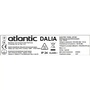 Електрична рушникосушарка Atlantic Dalia чорна 720х500х105мм 100 Вт Зображення