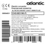 Електроконвектор Atlantic Altis Eco Boost 3 Wi-Fi CHG-BD1/Wi-Fi 1500W Зображення
