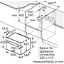 Духова шафа-пароварка вбудовувана компактна BOSCH CSG7364B1 Зображення