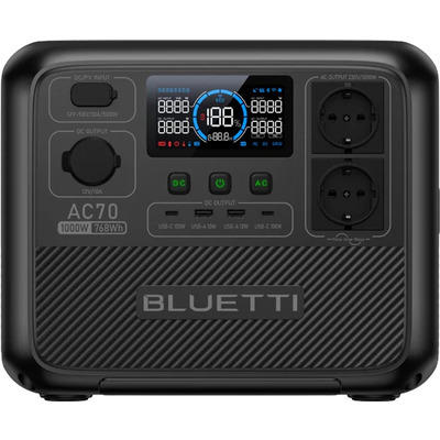 Зарядна станція Bluetti AC70 / 1000 Вт / 768 Вт⋅год / LiFePO4 Зображення