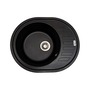 Кухонна мийка граніт VENTOLUX Monica Black Quartz Изображение