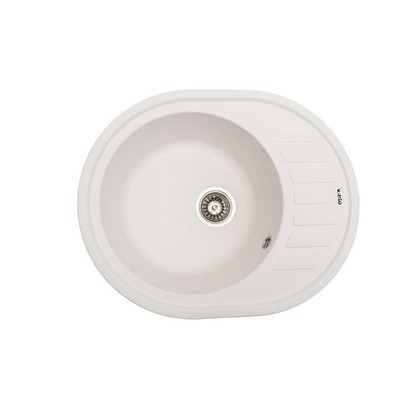 Кухонна мийка граніт VENTOLUX Monica White Quartz Зображення