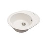 Кухонна мийка граніт VENTOLUX Monica White Quartz Изображение