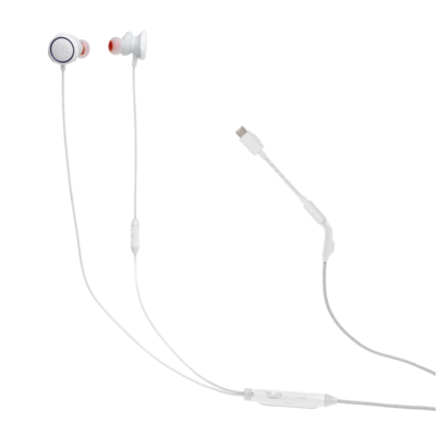 Вакуумні навушники JBL Quantum 50C White (JBLQTUM50CWHT) Изображение
