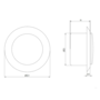 Диффузор металлический Europlast DM100A, вытяжной, Ø100mm, антрацит Изображение