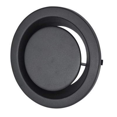 Дифузор металевий Europlast DMK125A, витяжний, Ø125mm, антрацит Зображення