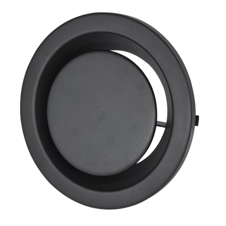 Дифузор металевий Europlast DMK125A, витяжний, Ø125mm, антрацит Зображення