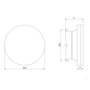 Диффузор металлический Europlast DMKP100A, приточный, Ø100mm, антрацит Изображение