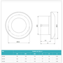 Дифузор дерев'яний Europlast KD160 (Ø160mm) сосна Зображення