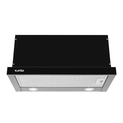 Кухонна витяжка VENTOLUX GARDA 60 BK (1100) LED Изображение