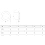 Диффузор металлический Europlast DMP125A, приточный, Ø125mm, антрацит Изображение