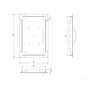 Универсальный люк под кафель металлический, Europlast MDU2020 (200x200mm) Изображение