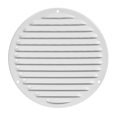 Решітка металева, Europlast MR200 (Ø200mm), біла Зображення