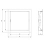 Ревизионный люк металлический, Europlast RL2025 (200x250mm) Изображение