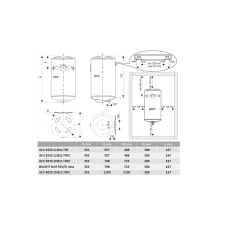 Водонагрівач Tesy GCV 3035 12 B11 TSR (6134365) Изображение