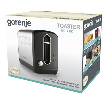 Тостер Gorenje T 1100 CLBK  (6485810) Изображение