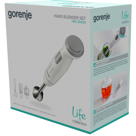 Занурювальний блендер Gorenje HBC804QW (6651506) Изображение