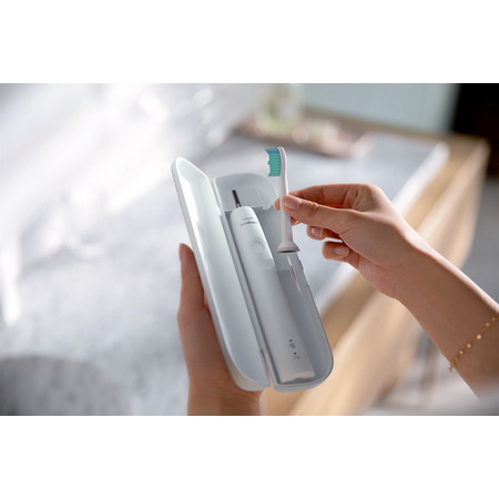 Зубна електрощітка Philips HX3671/13 Gemini 3100 White (6741359) Изображение