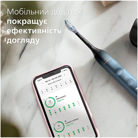 Зубна електрощітка Philips HX9911/88 Sonicare DiamondClean Aquamarine (6824731) Изображение