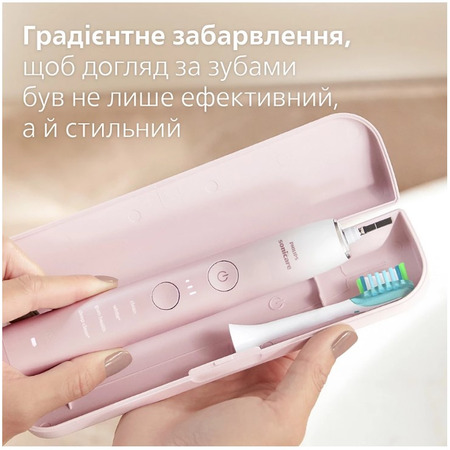 Зубна електрощітка Philips HX9911/84 Sonicare DiamondClean Gradient Pink-White (6902620) Изображение
