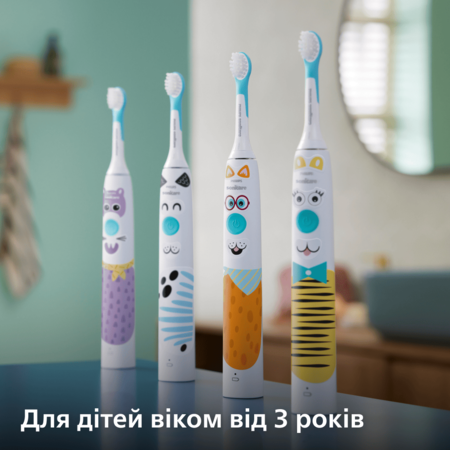 Зубна електрощітка Philips HX3601/01 For Kids (6912260) Изображение