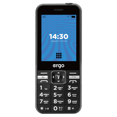 Мобільний телефон ERGO E281 Dual Sim Black (6653749) Зображення