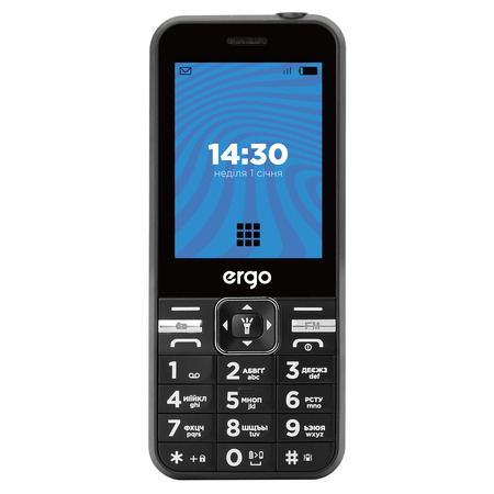 Мобільний телефон ERGO E281 Dual Sim Black (6653749) Зображення