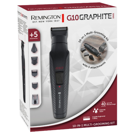 Тример універсальний Remington PG2100 G10 Graphite 10-in-1 Multigrooming Kit (7030840) Изображение