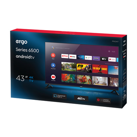LED-телевізор ERGO 43GUS6500 (6815376) Изображение