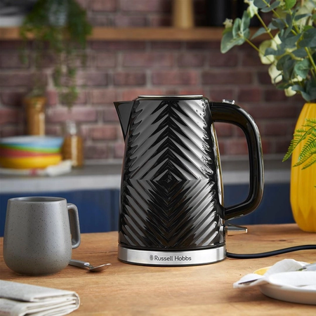 Електрочайник Russell Hobbs 26380-70 Groove Black (6893228) Изображение