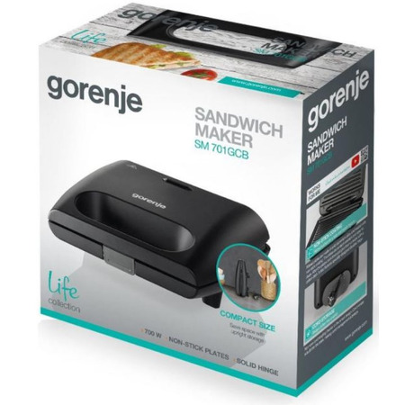 Бутербродниця Gorenje SM 703 GCB (SW-008)  (6903311) Зображення